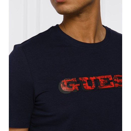 T-shirt męski Guess czarny z krótkim rękawem 