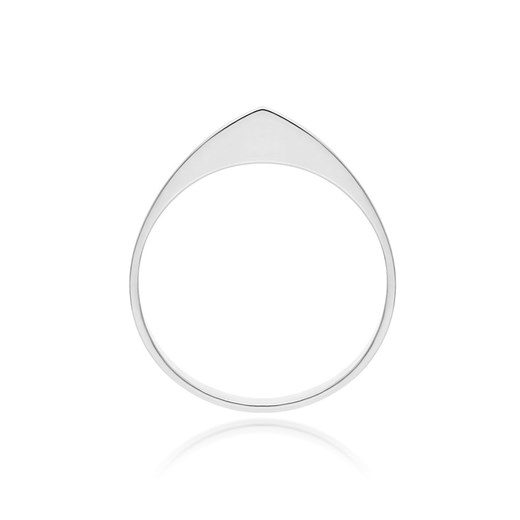 Srebrny minimalistyczny pierścionek łezka Irbis.style 12 irbis.style