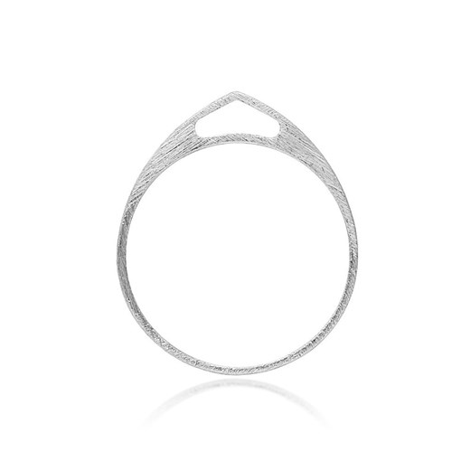 Srebrny minimalistyczny pierścionek łezka Irbis.style 12 irbis.style