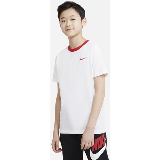 T-shirt dla dużych dzieci (chłopców) Nike Sportswear - Biel Nike XL Nike poland