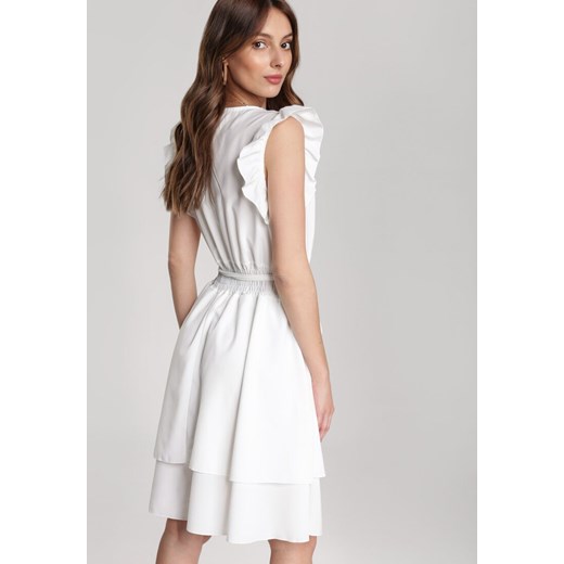 Biała Sukienka Ivetta Renee S/M Renee odzież
