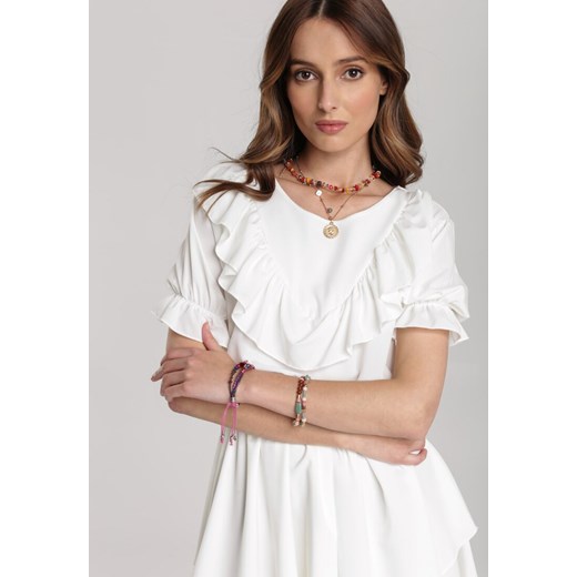 Biała Sukienka Pallerodia Renee S/M Renee odzież