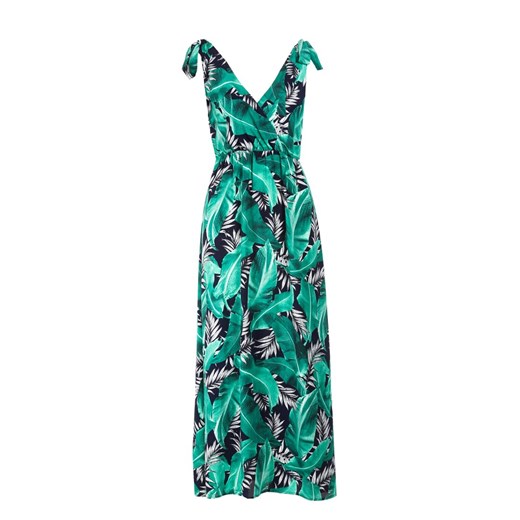 Granatowo-Zielona Sukienka Aquirin Renee M/L Renee odzież