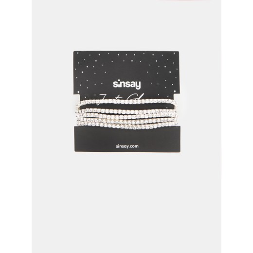 Sinsay - Bransoletka 5 pack - Srebrny Sinsay Jeden rozmiar Sinsay