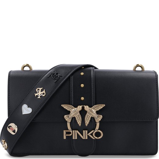 Pinko Skórzana torebka na ramię LOVE CLASSIC ICON SIMPLY Pinko Uniwersalny okazja Gomez Fashion Store