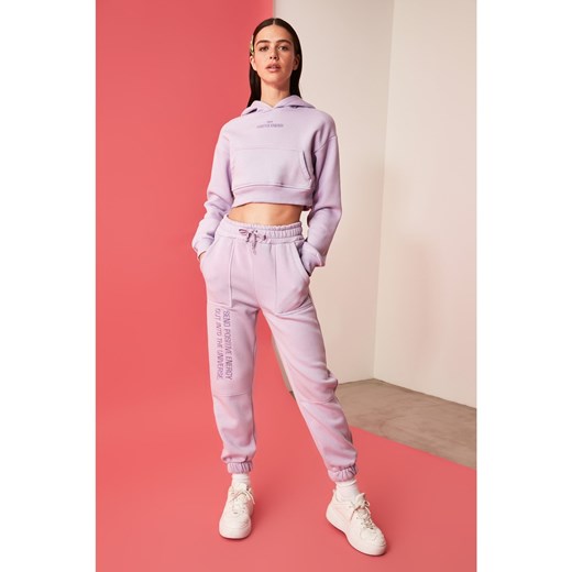 Trendyol Lila Embroidered Knitted Tracksuit Suit Trendyol L Factcool