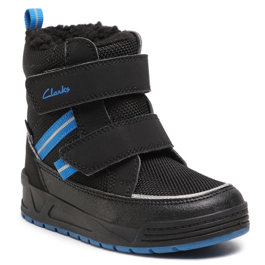 Śniegowce CLARKS - Jumper Jump T 261535077 Black Clarks 24 eobuwie.pl