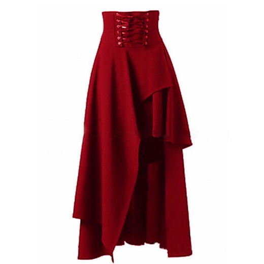 Sandbella spódnica w miejskim stylu czerwona mini na wiosnę 