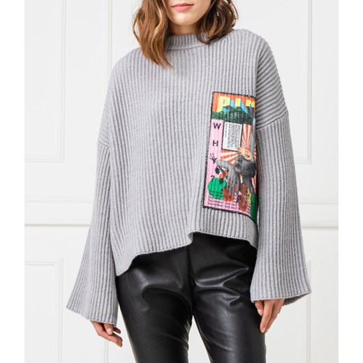 Pinko Wełniany sweter FARSI | Loose fit Pinko XS wyprzedaż Gomez Fashion Store