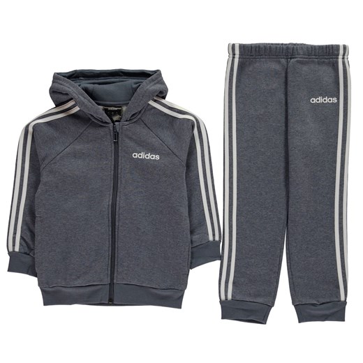 Adidas 3 Stripe Full Zip Tracksuit Baby Boys 6-9 M Factcool
