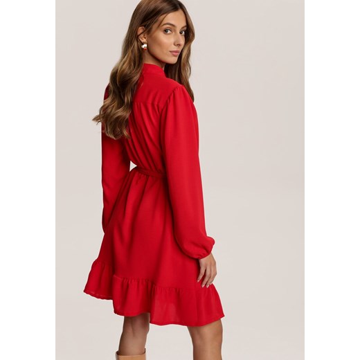 Czerwona Sukienka Sarera Renee S/M promocja Renee odzież