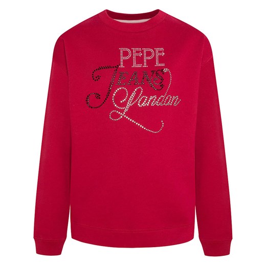 Bluza dziewczęca Pepe Jeans bawełniana czerwona 