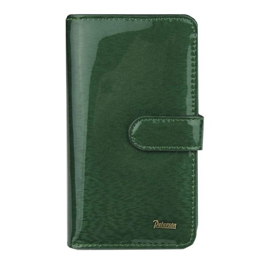 Zielony damski portfel skórzany Peterson PK 603 Peterson Galmark wyprzedaż