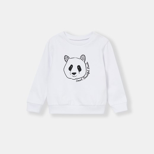 Sinsay - Bluza niemowlęca Panda - Biały Sinsay 68 Sinsay