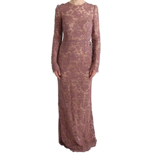 Sukienka Dolce & Gabbana z długim rękawem maxi 