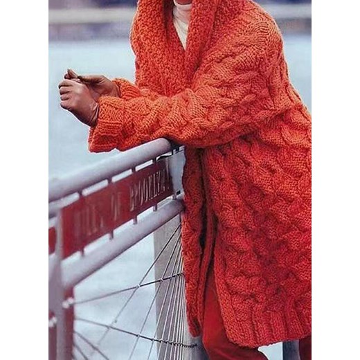 Sweter damski Sandbella pomarańczowa 