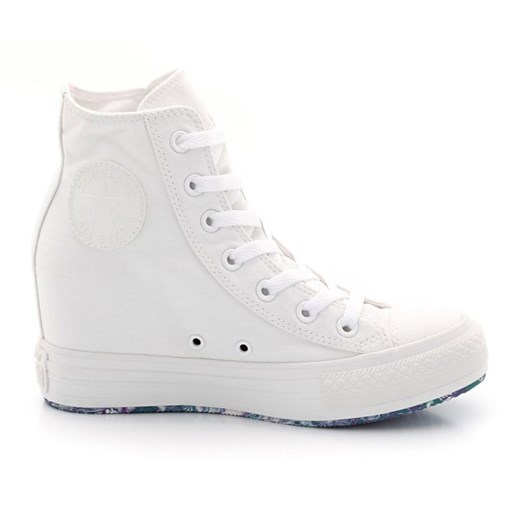 Buty sportowe na koturnie, w kolorze białym, Tie Dye Platform la-redoute-pl bialy kolorowe