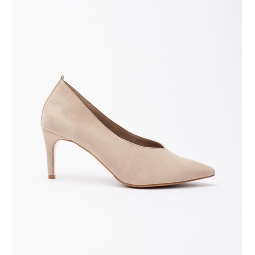 Czółenka 7Mil na wiosnę na szpilce bez zapięcia ze skóry 
