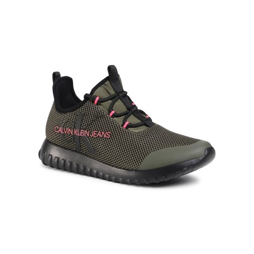 Calvin Klein Jeans Sneakersy Reiland B4S0707 Zielony 45 MODIVO okazja
