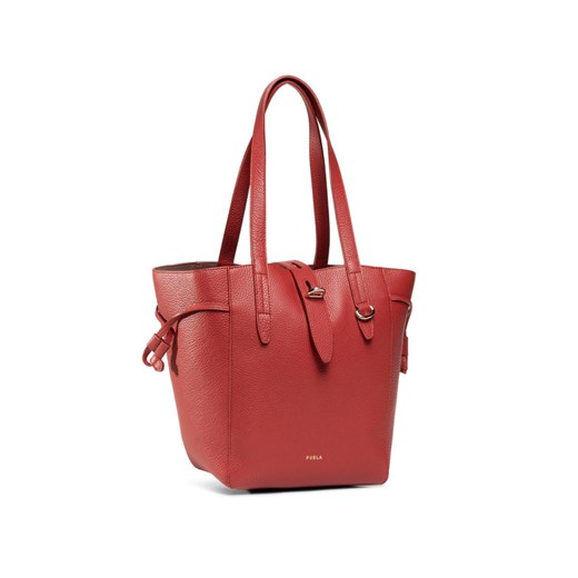 Czerwona shopper bag Furla 