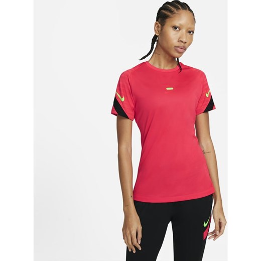 Damska koszulka piłkarska z krótkim rękawem Nike Dri-FIT Strike - Czerwony Nike L Nike poland