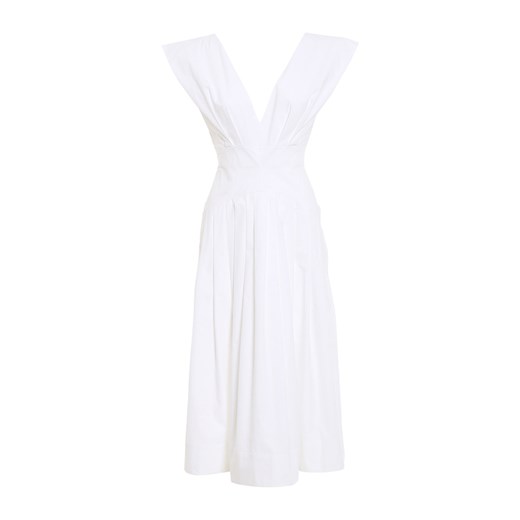Sukienka Philosophy di Lorenzo Serafini  dzienna biała elegancka z dekoltem v bez rękawów 