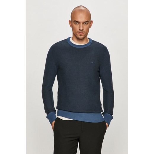 Calvin Klein sweter męski niebieski casual 
