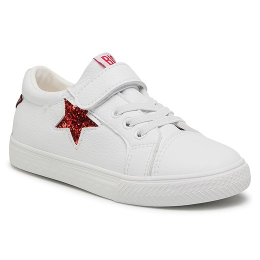 Sneakersy BIG STAR - DD374102  White/Red 34 eobuwie.pl