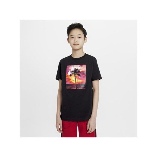 T-shirt dla dużych dzieci (chłopców) Nike Air - Czerń Nike S Nike poland