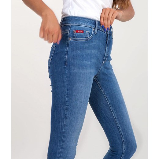 Lee Cooper jeansy damskie niebieskie z tkaniny 