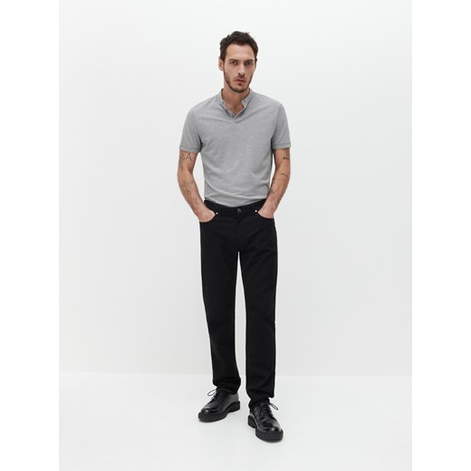 Reserved - Bawełniane spodnie slim fit - Czarny Reserved 30 Reserved