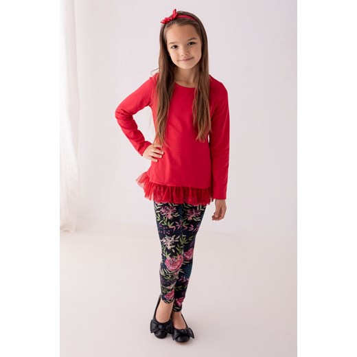 Bluzka dziewczęca czerwona Myprincess / Lily Grey z bawełny 