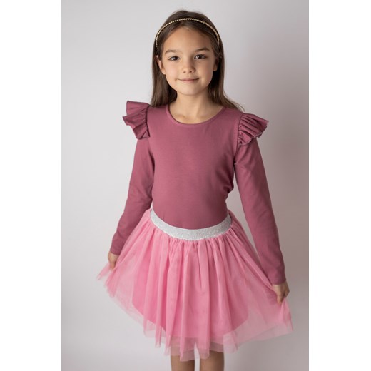 Różowa bluzka dziewczęca Myprincess / Lily Grey z długim rękawem 