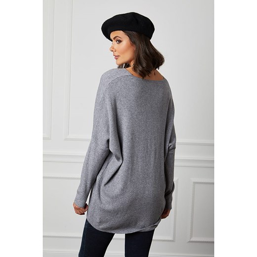 Sweter "Beder" w kolorze szarym Joséfine L Limango Polska