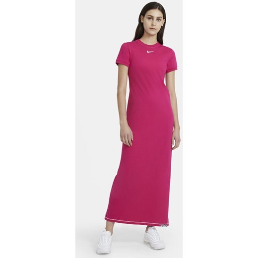 Damska sukienka maxi Nike Sportswear Icon Clash - Różowy Nike XS Nike poland