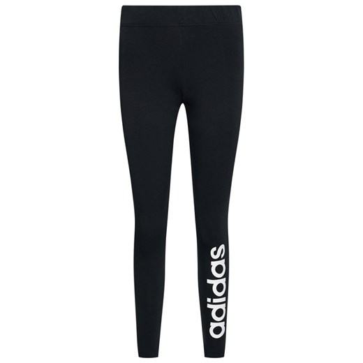 Spodnie damskie Adidas sportowe z napisami czarny legginsy damskie DBJEW Sklep 