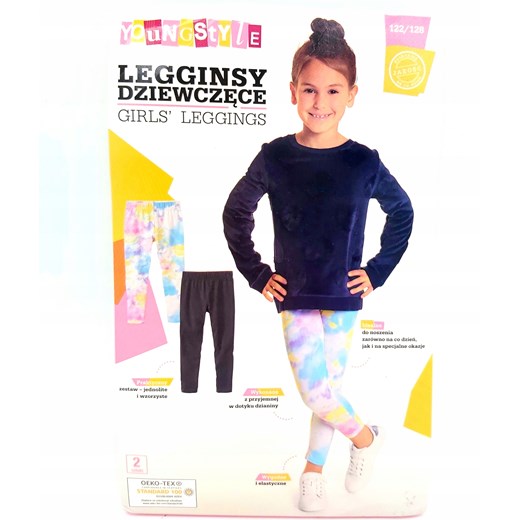 Legginsy dziewczęce YoungStyle 2pak 122/128 Oficjalny sklep Allegro