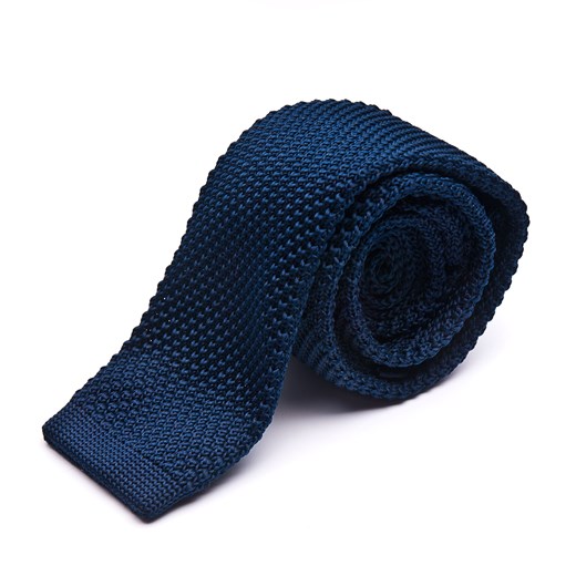Krawat knit granatowy Alties Recenogi.pl