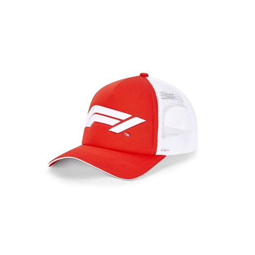 Czapka baseballowa czerwono-biała Trucker Formula 1 2020 Formula 1 uniwersalny gadzetyrajdowe.pl