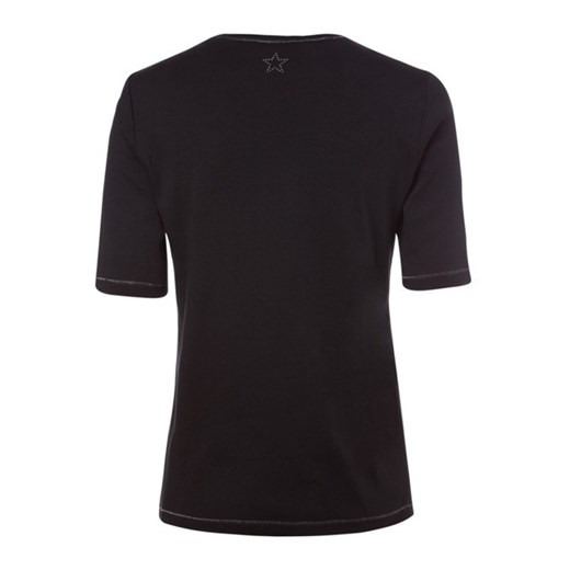 Bawełniany czarny T-shirt Basic 11100329 Czarny 38 Olsen 40 Olsen
