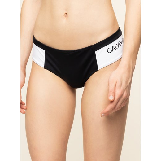 Calvin Klein Swimwear Dół od bikini KW0KW00841 Czarny S okazja MODIVO