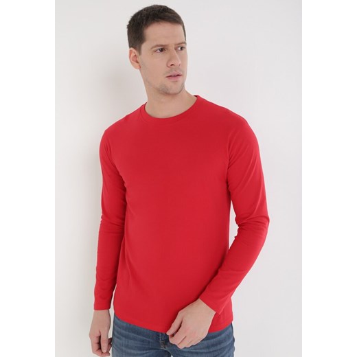 Czerwona Bluzka Ideld ze sklepu Born2be Odzież w kategorii T-shirty męskie - zdjęcie 103373074