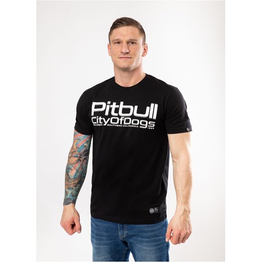 Pit Bull t-shirt męski wielokolorowy z krótkim rękawem młodzieżowy w nadruki