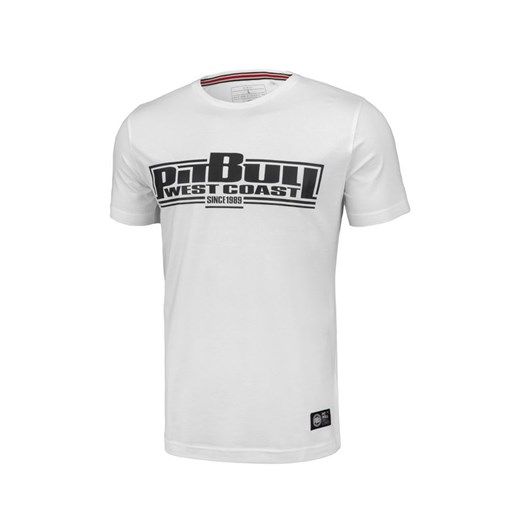 Wielokolorowy t-shirt męski Pit Bull bawełniany z krótkim rękawem 
