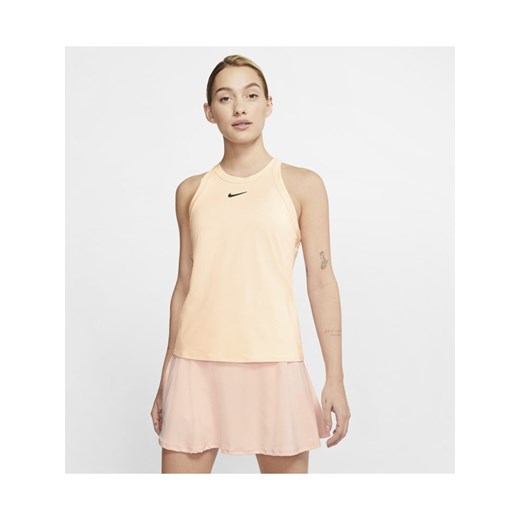 Damska koszulka do tenisa bez rękawów NikeCourt Dri-FIT - Pomarańczowy Nike L Nike poland
