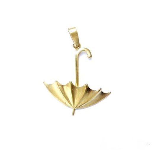 Zawieszka srebrna - Mała parasolka złota Venus Galeria Venus Galeria - Magiczny Ogród Biżuterii Srebrnej