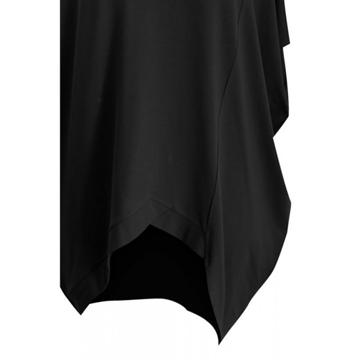 Czarna tunika z krótkim rękawem lori Sklep XL-ka