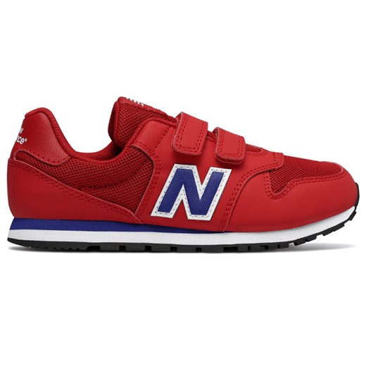 Czerwone buty sportowe dziecięce New Balance na rzepy 