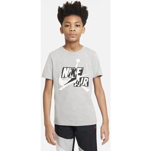 T-shirt dla dużych dzieci (chłopców) Jordan Jumpman Classics - Szary Nike S Nike poland