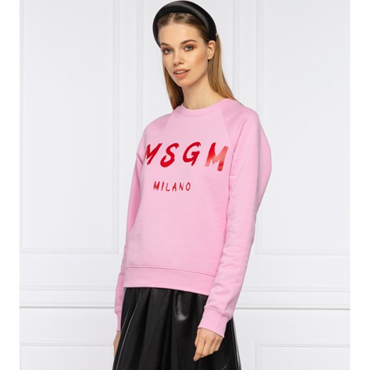 Różowa bluza damska MSGM na wiosnę 